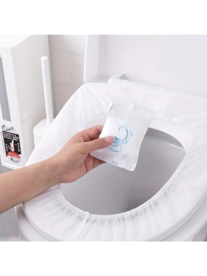 Set de 20 huse pentru scaune de toaletă de unică folosință igienice premium - Img 5
