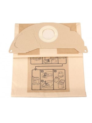 Set de 5 saci de hartie pentru aspirator Karcher 6.904-322.0 Original - Img 2