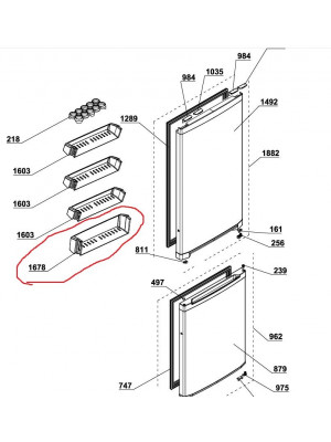 Arctic refrigerator bottle shelf shelf 4616770600 - Img 3