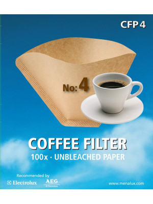 Coffee filters CFP4 no. 4, 100 pcs, Electrolux 9002563147