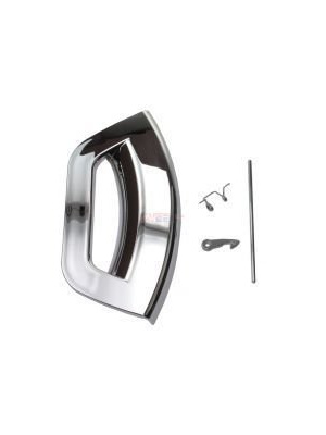 Door handle, silver porthole Ariston Indesit C00287769 - Img 5