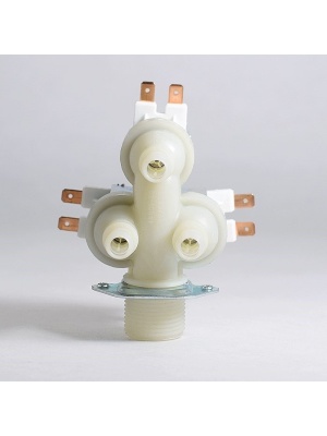 Elektrozawór 3 wyjścia 90° 3 X 12mm Whirlpool 481981729328 - Img 2