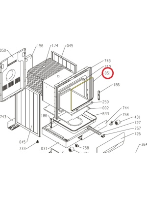 Gorenje oven gasket 593515 Original - Img 3