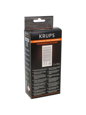 Kit anticalcar / decalcifiant espressor Krups XS8091F1 (2 plicuri + 1 bandă testare), Original