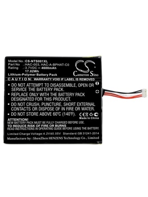 Li-Polimer akkumulátor 4600MAH kompatibilis Nintendo Switch HAC-001