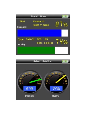 Măsurare semnal DVB-C, satelit Combo FindSAT VF-6800P, DVB-S2/T2/C, Baterie 2500mAh - Img 8