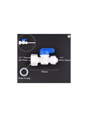 Robinet plastic teava apa cupla rapida 1/4 la filet 1/2 - Img 3