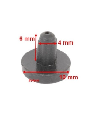 Rubber pad Whirlpool 481246378014, Bosch 00627367 - Img 5