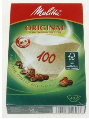 Sada 40 ks filtrov pre kávovar č. 1 Melitta, hustota 100, 6627300 6771335 6727300 - Img 2