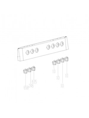 Set of gas stove knobs BEKO FSE62110DX 7737488635