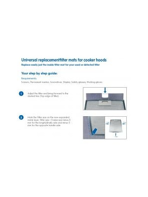 Universal anti-grease hood filter 20.4 cm x 47.7 cm - Img 3