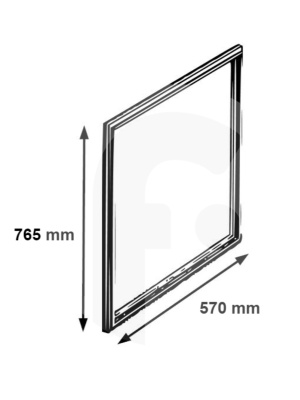 Uszczelka magnetyczna drzwi zamrażarki do chłodziarko-zamrażarki C00311941 Whirlpool 481246668939 - Img 2