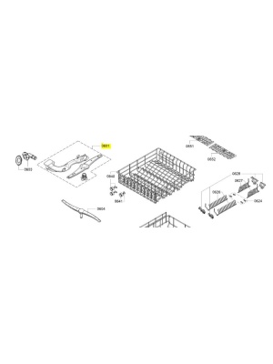 Bosch felső vízpermetező kar 00679246 - Img 3