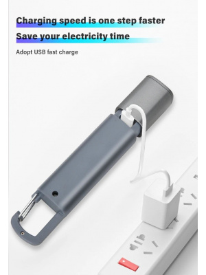 COB LED работна светлина, XPE фенерче с кука за къмпинг, USB акумулаторна, увеличение, водоустойчив - Img 5