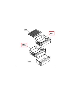 Large freezer drawer C00866971 BEKO 4616070100 - Img 4