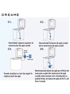 Modul sterilizare Dreame Ag+ cu ioni de argint L10 Ultra L10S L40 Ultra X40 X40 Pro Ultra Matrix 10 Ultra Mova P10 Pro Ultra - Img 4