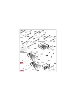 Raft frigider C00910819 Beko 4657042100 Original 401x404 mm - Img 3