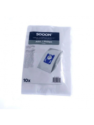 Set 10 saci compatibili S-bag clasic Long Perfomance pentru aspirator AEG, Electrolux, Philips - Img 1