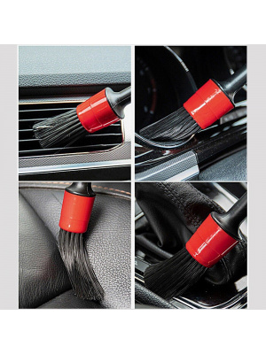 Set 5 perii pentru curatat interior si exterior auto, elemente de caroserie, bord, jante, detailing auto - Img 5