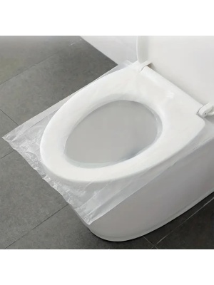 Set de 50 huse pentru scaune de toaletă de unică folosință igienice premium - Img 5