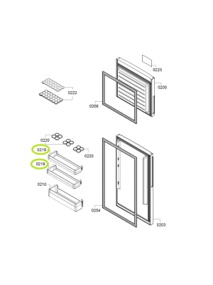 Bosch refrigerator door shelf 00709635 - Img 4