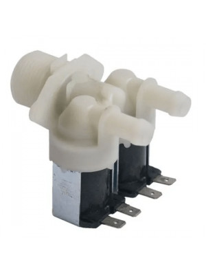 Elektroventil / Elektroventil pralni stroj 2 izhoda 180° 2X12MM Beko 2901250100 - Img 3