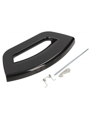Fekete mosógép ajtó fogantyú C00291848 Hotpoint Ariston 488000305774 kompatibilis - Img 1