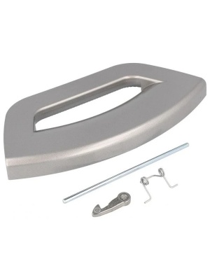 Mâner complet hublou pentru mașină de spălat Hotpoint Ariston, Whirlpool, Indesit, argintiu, cod C00292338, 488000292338, Original - Img 3