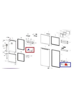 Samsung hűtőszekrény ajtópolc DA63-07345A - Img 6