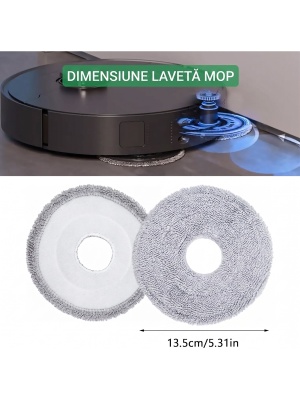 Set 4 lavete de mop Dreame X40 Ultra L20 Ultra X50 Ultra L10s Ultra X30 Pro originale - Img 4