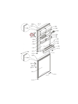 Дръжка за хладилник Gorenje 380375 - Img 4