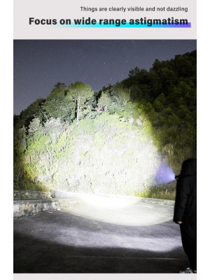 Lampa de lucru COB LED, lanternă XPE cu cârlig camping, reîncărcabilă prin USB, cu zoom, impermeabilă - Img 15
