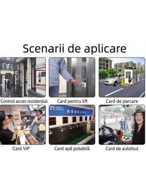 Tag autocolant RFID 125KHz, reinscriptibil, clonabil, anti-metal, cip T5577/EM4305, 40mm - Img 2