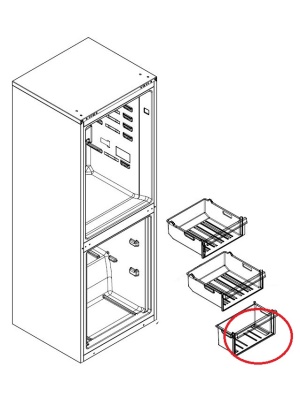Предно чекмедже фризер Arctic, Beko 4641000300 - Img 3