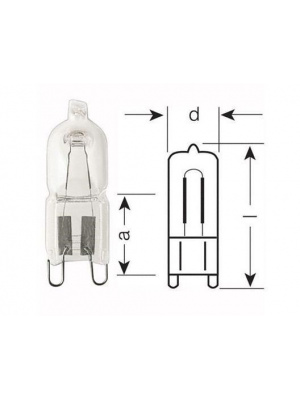 Халогенна крушка за фурна OSRAM 66733 ECO 33W 230V G9 - Img 2