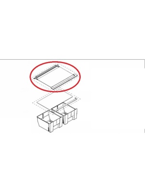 Цял стъклен рафт Хладилник Arctic, Beko 4659370100, 4616140500 - Img 3
