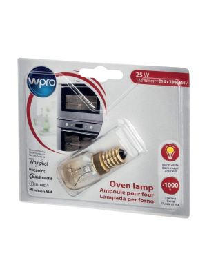 Bec cuptor Wpro 25W E14, 300° C, C00863215 Whirlpool 484000008842 488000863215 - Img 3