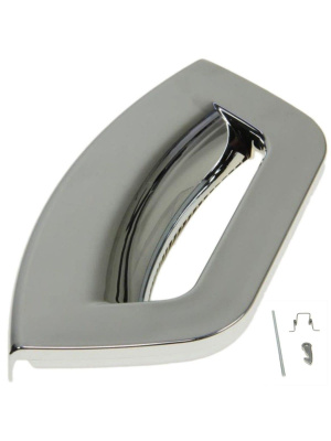 Door handle, silver porthole Ariston Indesit C00287769 - Img 2