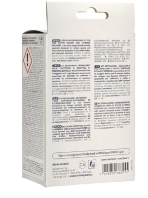 Espresso machine cleaning, descaling and degreasing kit C00859352 WPRO Whirlpool 488000859352 Original - Img 4