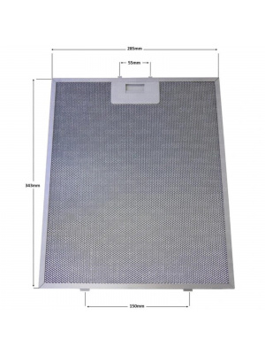 Metal grease filter 343.5 x 285mm AEG, Electrolux 80877665 4055467700 - Img 2