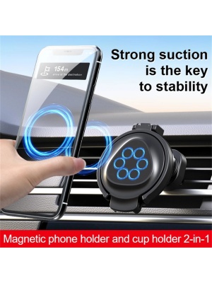 Red car cup holder, ashtray, phone, multifunctional, foldable - Img 7