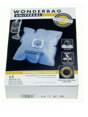 Set 5 bucati saci de aspirator Wonderbag Universal WB406120, compatibilitate cu Rowenta si Moulinex - Img 2
