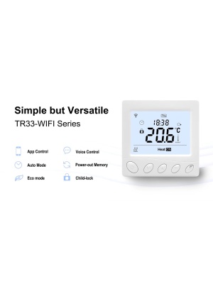 Termostat cu control inteligent Tuya WiFi pentru încălzire cu apă prin pardoseală sau centrală Beok TR33 - Img 3