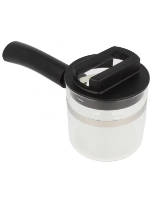 Cană (carafă) de sticlă pentru cafetieră / espressor DeLonghi, 4 cești, cod 7313285439, T34211, Originală