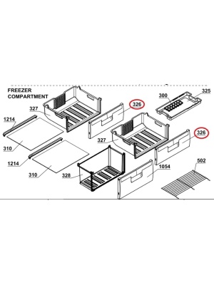 Fata sertar congelator C00872646 Arctic Beko 4331796900 - Img 4