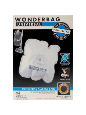 Sada 4 ks vreciek do vysávača Wonderbag WB484740 Allergy Care, kompatibilné s Rowenta a Moulinex - Img 3