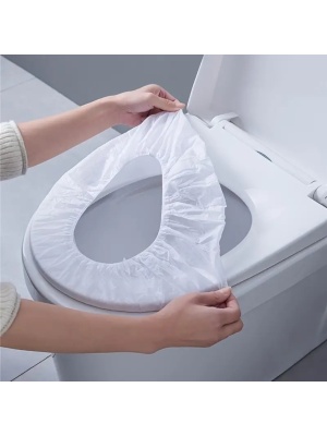 Set de 20 huse pentru scaune de toaletă de unică folosință igienice premium - Img 1