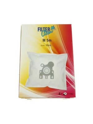 Set of 4 vacuum cleaner bags compatible with MIELE M5/6/8m, M40 / 99753 M5M, FL0014-K, - Img 4