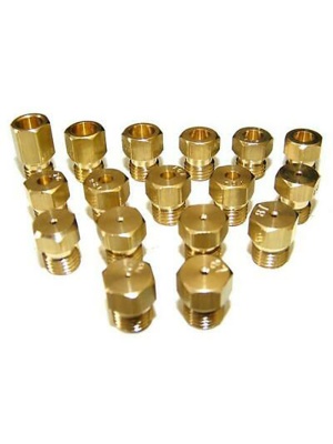 Set of gas nozzles for natural gas/butane/LPG C00254296 Whirlpool 482000030369 original - Img 2