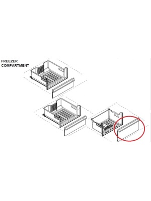Spodná predná zásuvka mrazničky C00895304 pre chladničku Arctic, Beko 4659660200